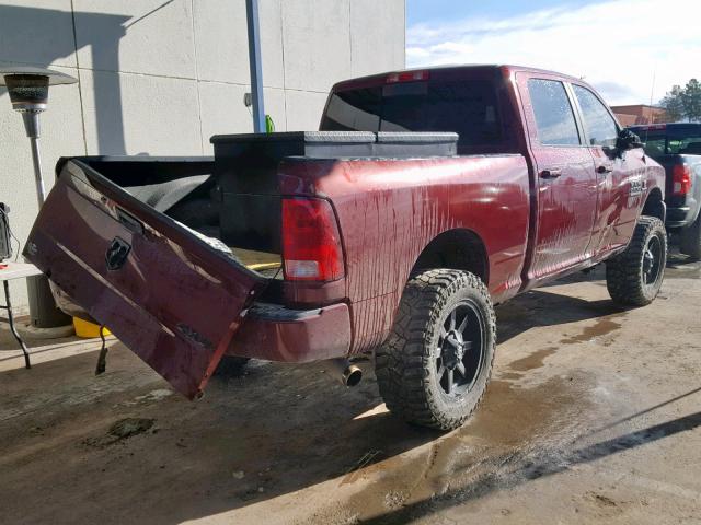 3C6UR5DL6HG581267 - 2017 RAM 2500 SLT MAROON photo 4