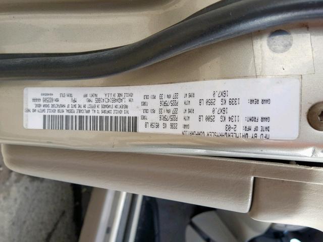 1J4GX48S14C141665 - 2004 JEEP GRAND CHER SILVER photo 10