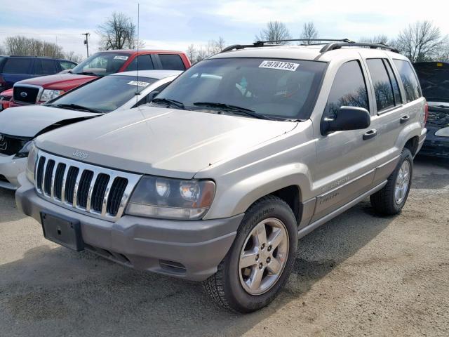 1J4GX48S14C141665 - 2004 JEEP GRAND CHER SILVER photo 2