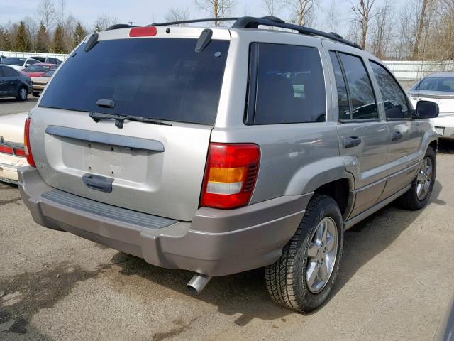 1J4GX48S14C141665 - 2004 JEEP GRAND CHER SILVER photo 4