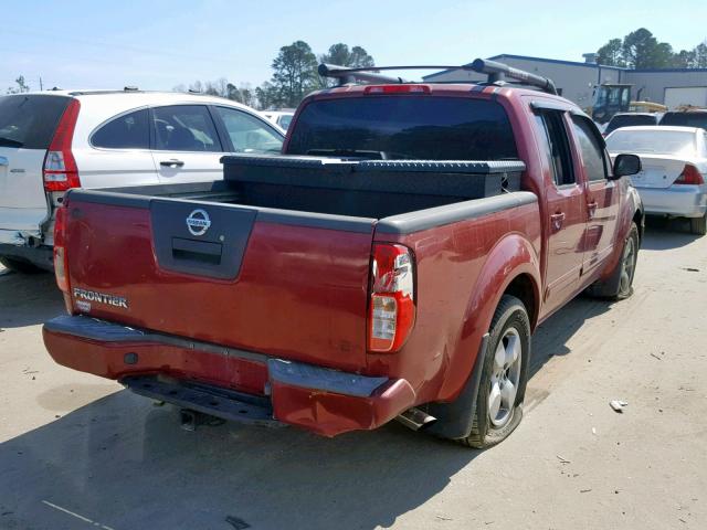 1N6AD07U16C477767 - 2006 NISSAN FRONTIER C RED photo 4