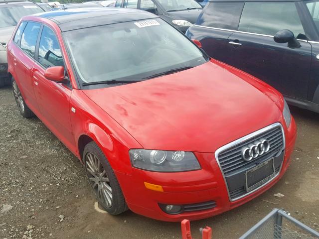 WAUNF78P07A064393 - 2007 AUDI A3 2.0 PRE RED photo 1