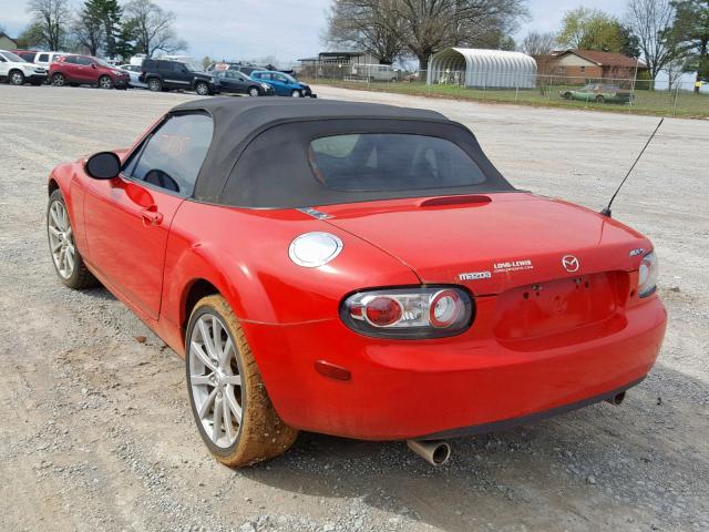 JM1NC25F460101993 - 2006 MAZDA MX-5 MIATA RED photo 3