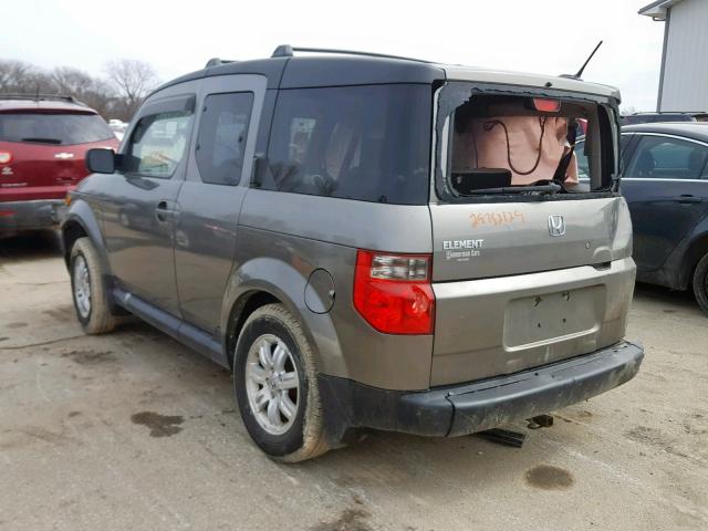 5J6YH28747L004175 - 2007 HONDA ELEMENT EX GRAY photo 3