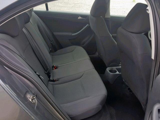 3VW2K7AJ7BM378056 - 2011 VOLKSWAGEN JETTA BASE GRAY photo 6