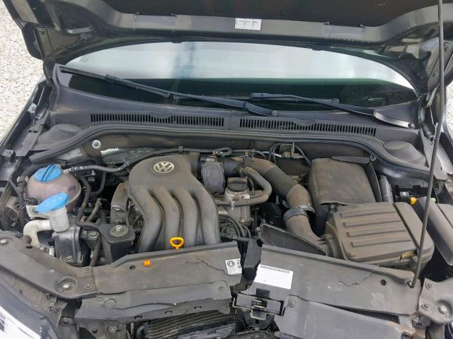 3VW2K7AJ7BM378056 - 2011 VOLKSWAGEN JETTA BASE GRAY photo 7