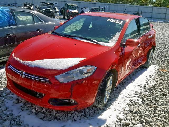 1C3CDFFA0GD819571 - 2016 DODGE DART SXT S RED photo 2