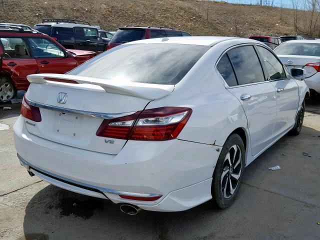 1HGCR3F06GA010372 - 2016 HONDA ACCORD EXL WHITE photo 4