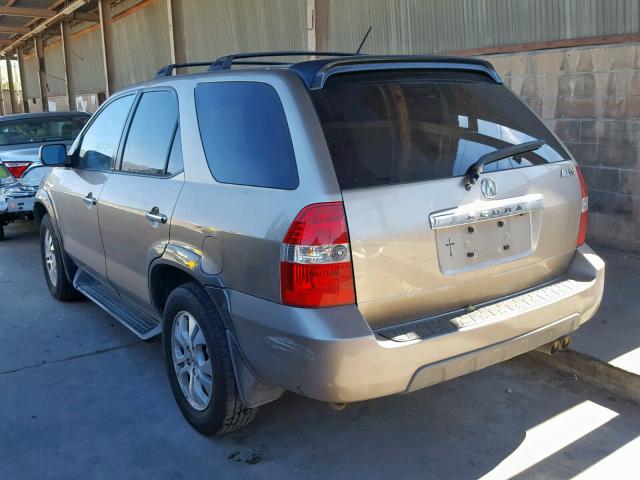 2HNYD18943H510393 - 2003 ACURA MDX TOURIN BEIGE photo 3