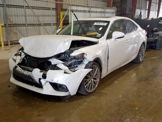 JTHBF1D2XE5036747 - 2014 LEXUS IS 250 WHITE photo 2