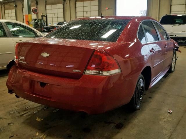 2G1WB5E34E1124491 - 2014 CHEVROLET IMPALA LIM MAROON photo 4