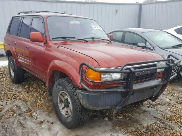 JT3FJ80W6M0000279 - 1991 TOYOTA LAND CRUIS RED photo 1