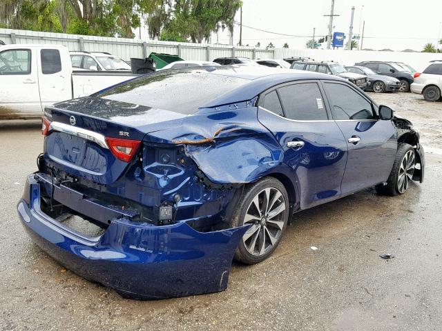 1N4AA6AP1HC431558 - 2017 NISSAN MAXIMA 3.5 BLUE photo 4