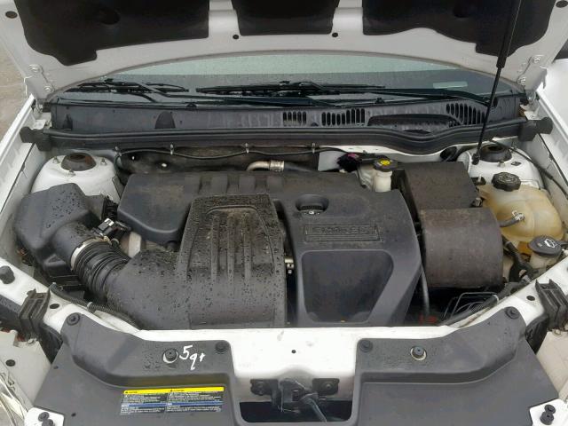 1G2AS18H897216346 - 2009 PONTIAC G5 WHITE photo 7