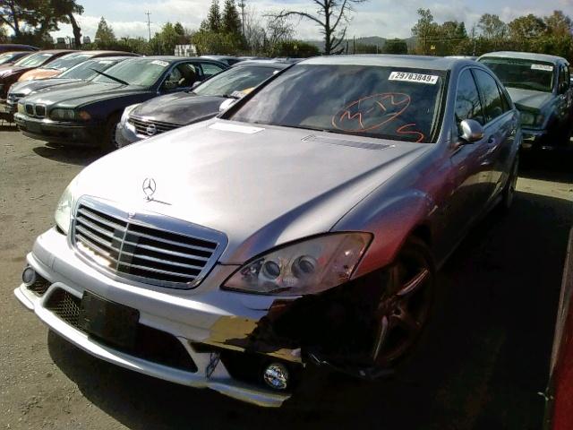 WDDNG77X68A154169 - 2008 MERCEDES-BENZ S 63 AMG SILVER photo 2