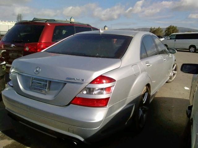 WDDNG77X68A154169 - 2008 MERCEDES-BENZ S 63 AMG SILVER photo 4