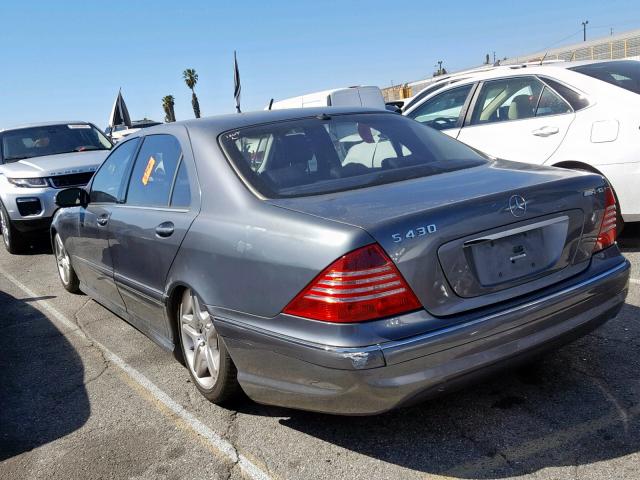 WDBNG70J36A462640 - 2006 MERCEDES-BENZ S 430 GRAY photo 3