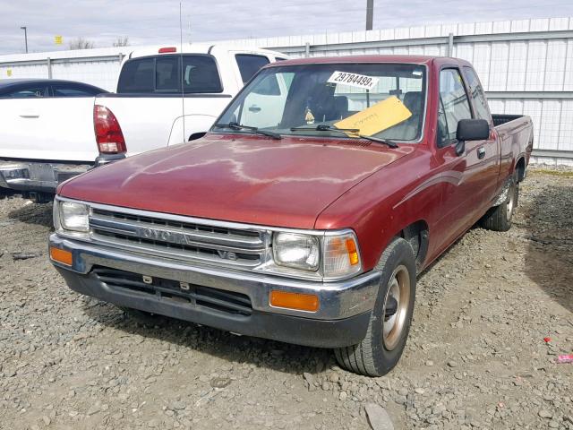 JT4VN93DXM5021277 - 1991 TOYOTA PICKUP 1/2 RED photo 2