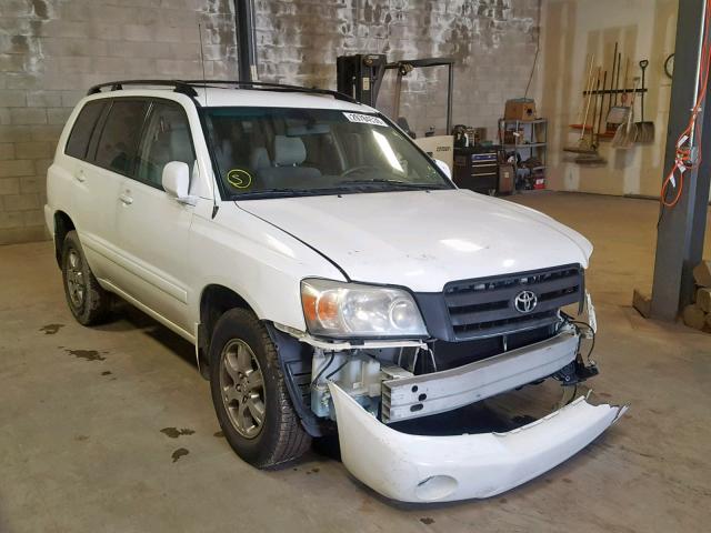 JTEEP21A840060078 - 2004 TOYOTA HIGHLANDER WHITE photo 1