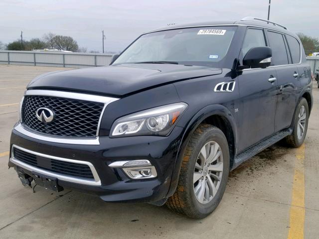 JN8AZ2NF8H9642688 - 2017 INFINITI QX80 BASE BLACK photo 2