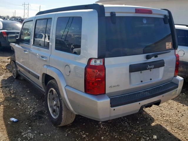 1J8HG48K98C236760 - 2008 JEEP COMMANDER SILVER photo 3