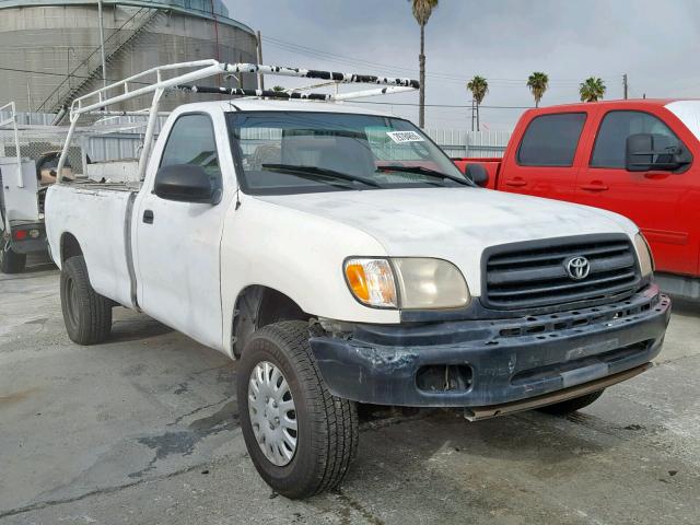 5TBJN3217YS110204 - 2000 TOYOTA TUNDRA WHITE photo 1