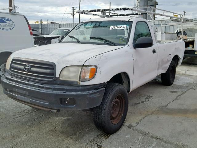 5TBJN3217YS110204 - 2000 TOYOTA TUNDRA WHITE photo 2