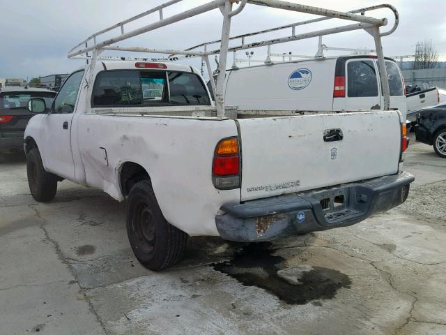 5TBJN3217YS110204 - 2000 TOYOTA TUNDRA WHITE photo 3