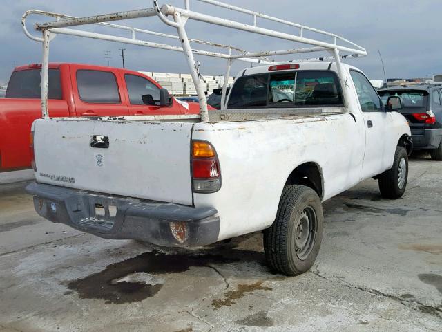 5TBJN3217YS110204 - 2000 TOYOTA TUNDRA WHITE photo 4