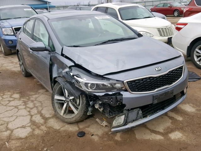 3KPFN4A85HE051097 - 2017 KIA FORTE EX GRAY photo 1