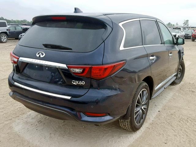 5N1DL0MM3KC507011 - 2019 INFINITI QX60 LUXE BLUE photo 4