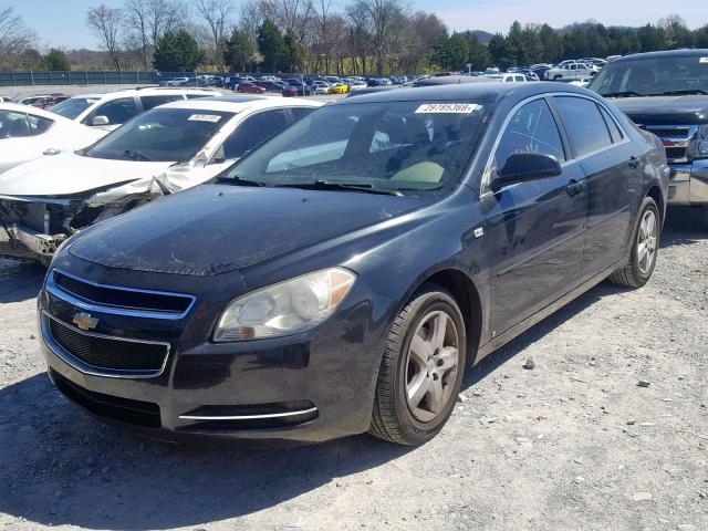 1G1ZG57BX8F180144 - 2008 CHEVROLET MALIBU LS 黑色 照片 2