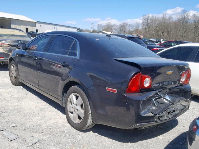 1G1ZG57BX8F180144 - 2008 CHEVROLET MALIBU LS 黑色 照片 3