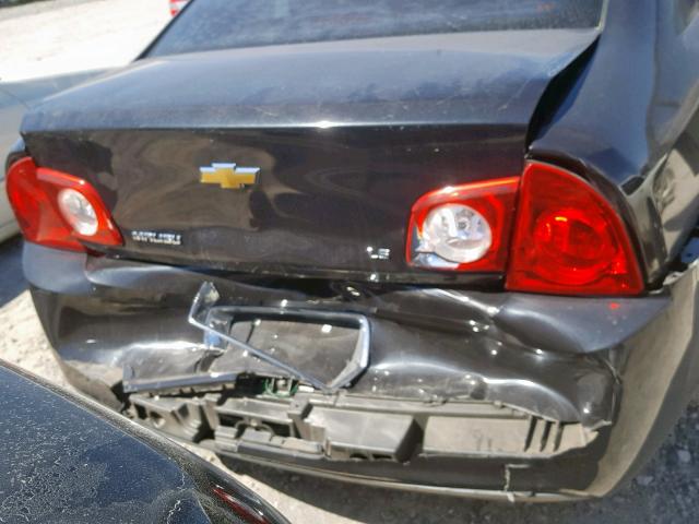 1G1ZG57BX8F180144 - 2008 CHEVROLET MALIBU LS 黑色 照片 9