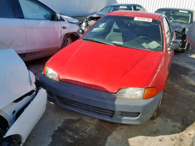 2HGEJ2128RH511772 - 1994 HONDA CIVIC DX RED photo 2