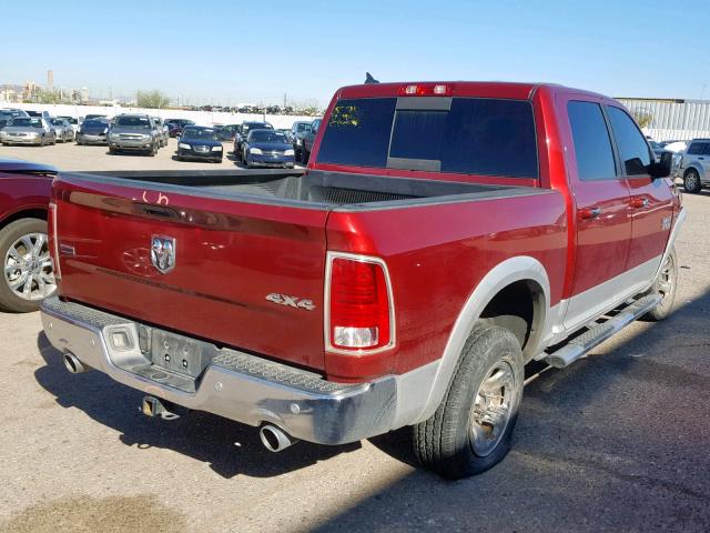 1C6RR7NM4FS724425 - 2015 RAM 1500 LARAM BURGUNDY photo 4