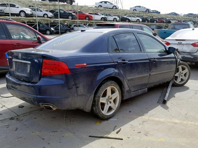 19UUA66276A013701 - 2006 ACURA 3.2TL BLUE photo 4