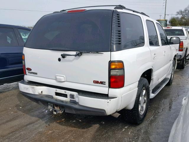 1GKEK63U54J281847 - 2004 GMC YUKON DENA WHITE photo 4