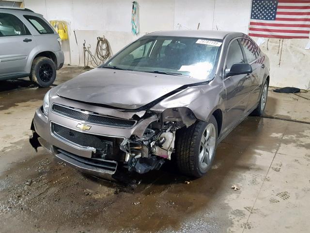 1G1ZB5EB7A4135701 - 2010 CHEVROLET MALIBU LS GRAY photo 2