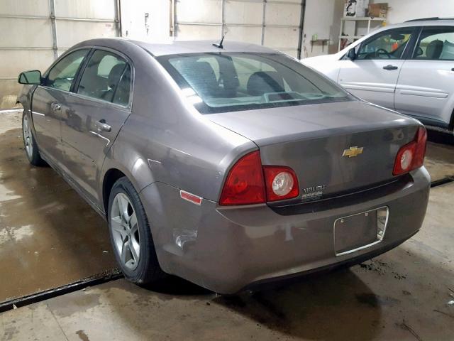 1G1ZB5EB7A4135701 - 2010 CHEVROLET MALIBU LS GRAY photo 3