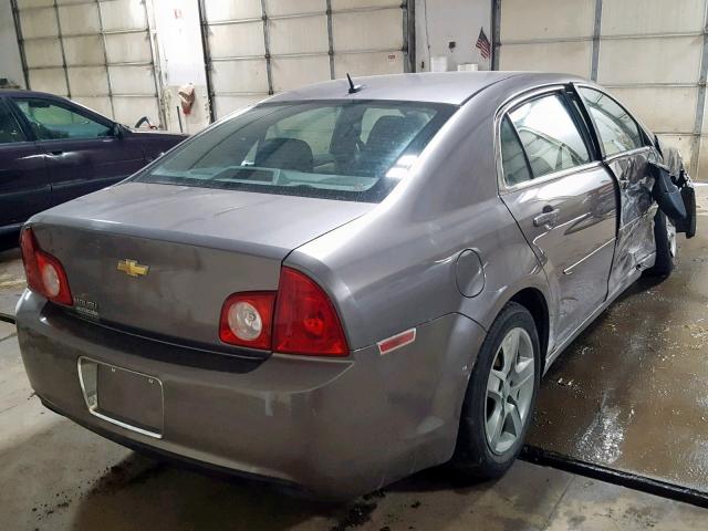 1G1ZB5EB7A4135701 - 2010 CHEVROLET MALIBU LS GRAY photo 4