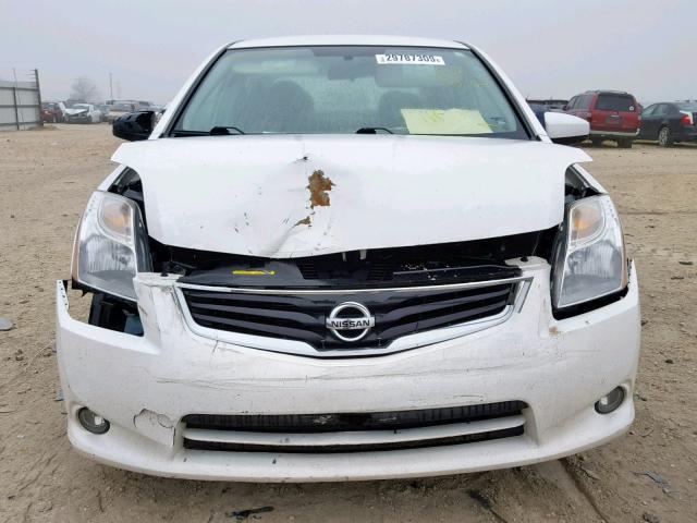 3N1AB6AP1CL607032 - 2012 NISSAN SENTRA 2.0 WHITE photo 9