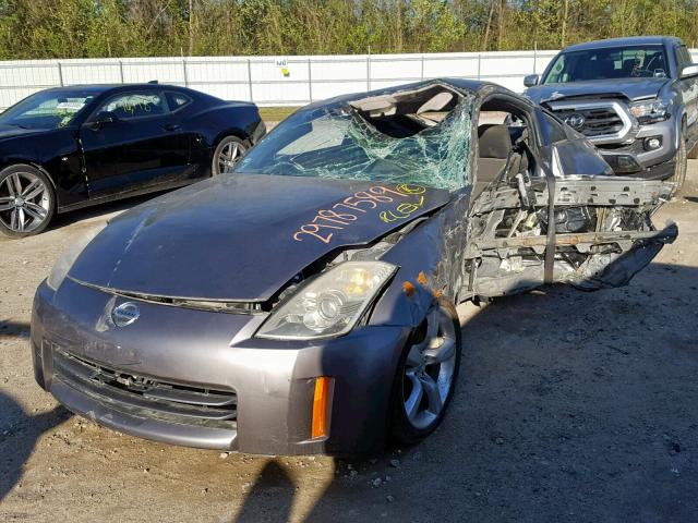 JN1BZ34D27M502396 - 2007 NISSAN 350Z COUPE GRAY photo 2