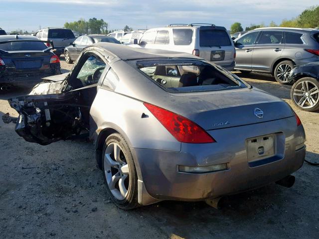 JN1BZ34D27M502396 - 2007 NISSAN 350Z COUPE GRAY photo 3