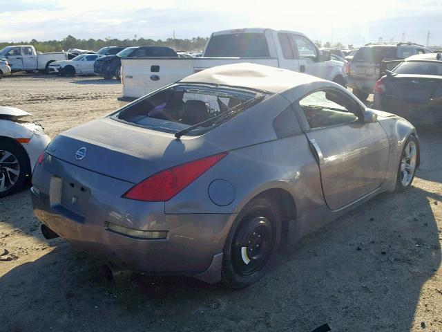 JN1BZ34D27M502396 - 2007 NISSAN 350Z COUPE GRAY photo 4