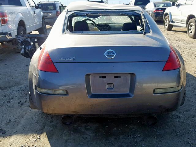 JN1BZ34D27M502396 - 2007 NISSAN 350Z COUPE GRAY photo 6