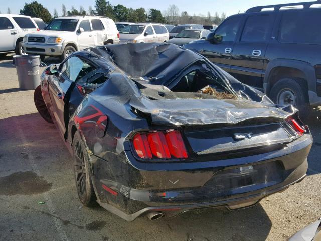 1FA6P8CF5H5292088 - 2017 FORD MUSTANG GT BLACK photo 3