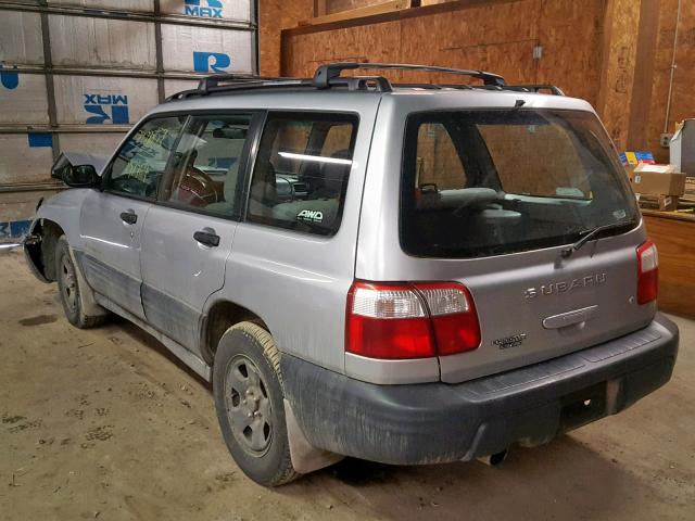 JF1SF63592H701096 - 2002 SUBARU FORESTER L SILVER photo 3