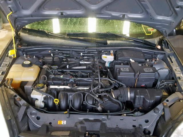 1FAHP34N27W173585 - 2007 FORD FOCUS ZX4 GRAY photo 7