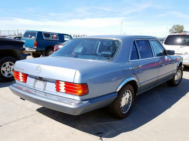 WDBCA35D7JA386210 - 1988 MERCEDES-BENZ 420 SEL BLUE photo 4